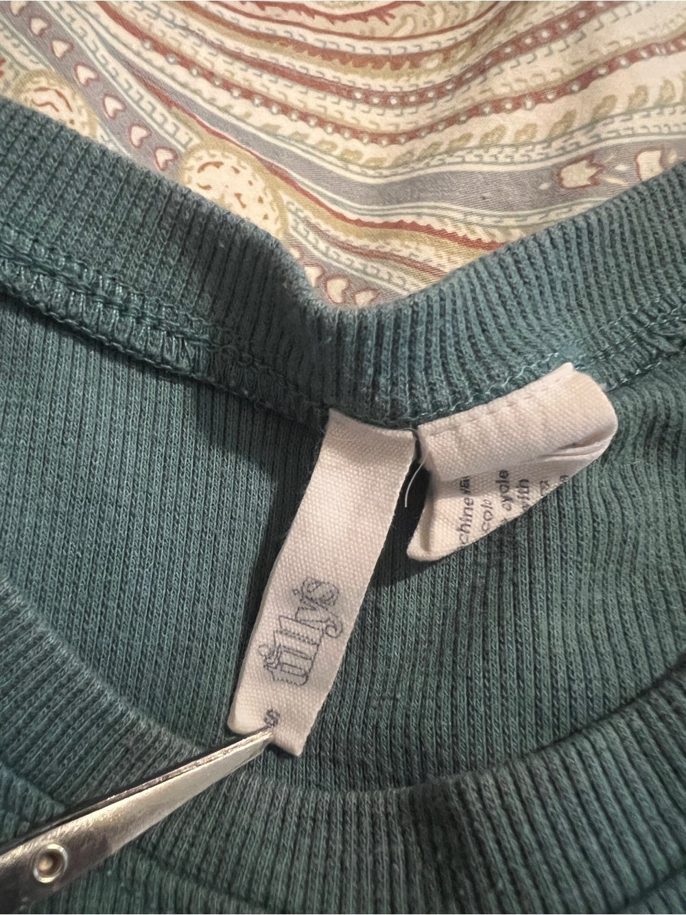 Tillys Minimalist Ribbed Crop Tank Top Dark Teal Sleeveless Fitted Women’s S - Picture 2 of 4